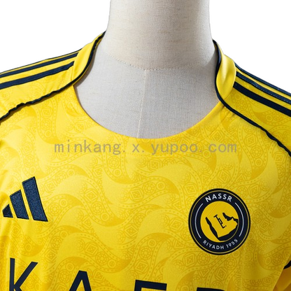 Al-Nassr 2025-26 home Player Version Jersey S-2XL | Short Sleeves