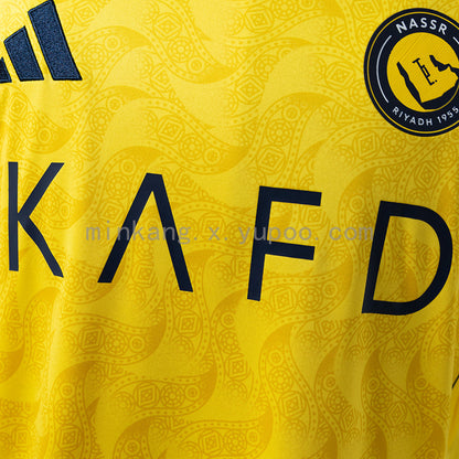 Al-Nassr 2025-26 home Player Version Jersey S-2XL | Short Sleeves